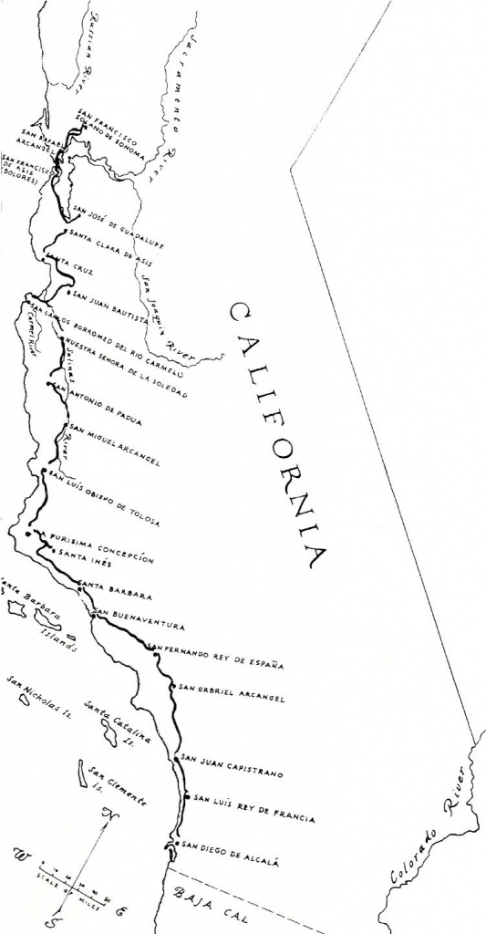 El Camino Real (California) - Wikipedia - Southern California Missions Map