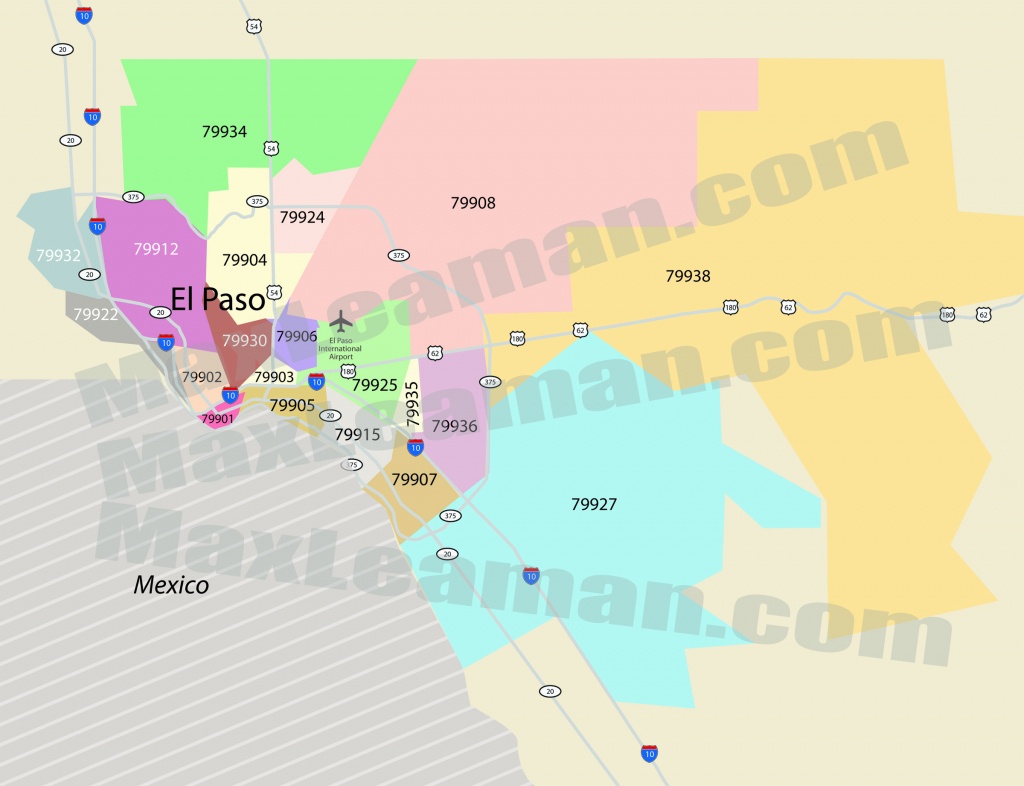 El Paso Zip Code Map | Mortgage Resources - El Paso County Map Texas