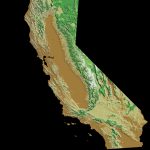 Elevation Map Of California, Usa   Mapsroom | Mapsroom   Relief Map Of Southern California