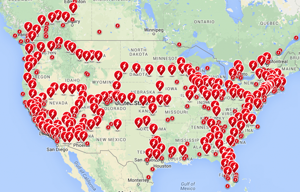 Elon Musk: Tesla Charging Locations Will Be &amp;quot;virtually Everywhere - Tesla Charging Stations Map California