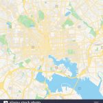 Empty Vector Map Of Baltimore, Maryland, Usa, Printable Road Map   Printable Map Of Baltimore