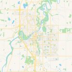 Empty Vector Map Of Red Deer, Alberta, Canada | Maps Vector Downloads   Printable Red Deer Map