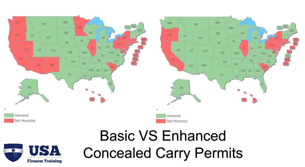 Enhanced Permits And Their Role In Concealed Carry Reciprocity - Florida Concealed Carry Map