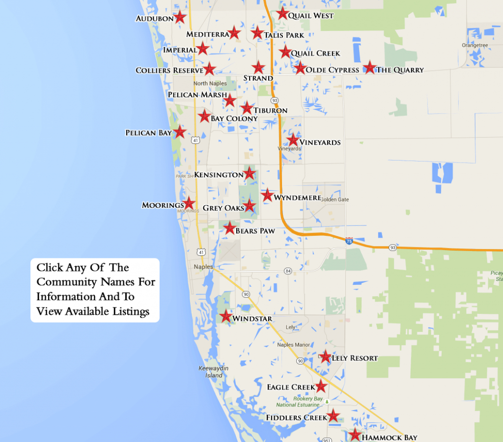 Equity Courses Map - Map Of Naples Florida Area