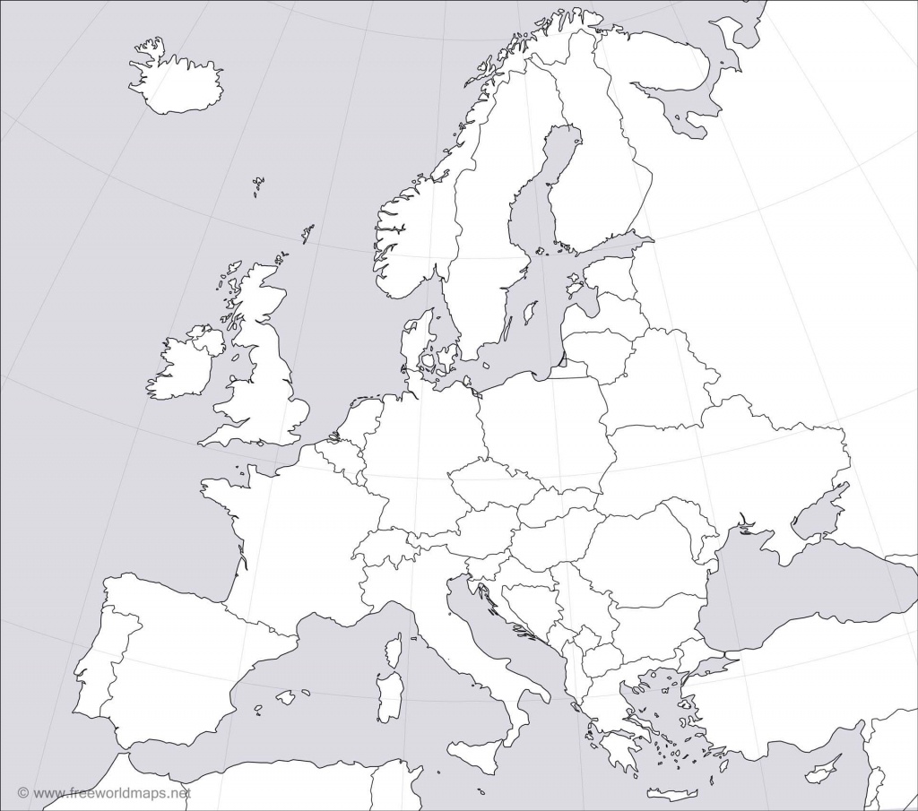 Europe Blank Map - Printable Blank Map Of Europe