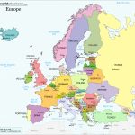 Europe Map Hd With Countries   Printable Map Of Europe With Countries And Capitals