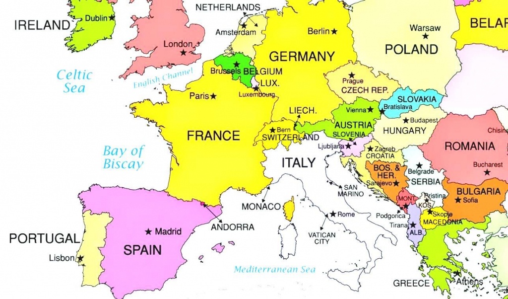European Countries And Capital Cities Interactive Map So Much Of - Printable Map Of Europe With Countries And Capitals
