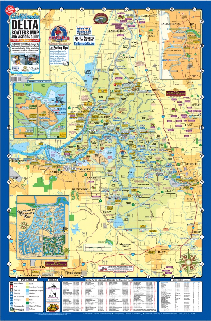Event Map Design, Cartography, City Maps, Chamber Map Design, Custom - California Delta Map
