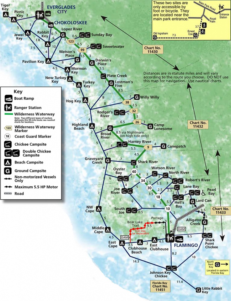 Everglades National Park | Backcountry Camping | - Florida Camping Map