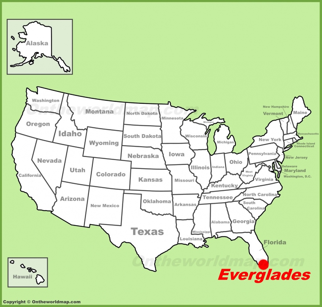 Everglades National Park Maps | Usa | Maps Of Everglades National - Map Of Florida Showing The Everglades