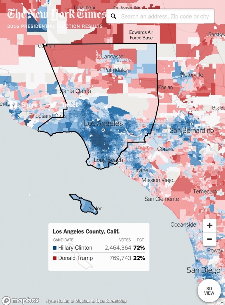 Extremely Detailed Interactive Map Of The 2016 Election From - California Voting Precinct Map