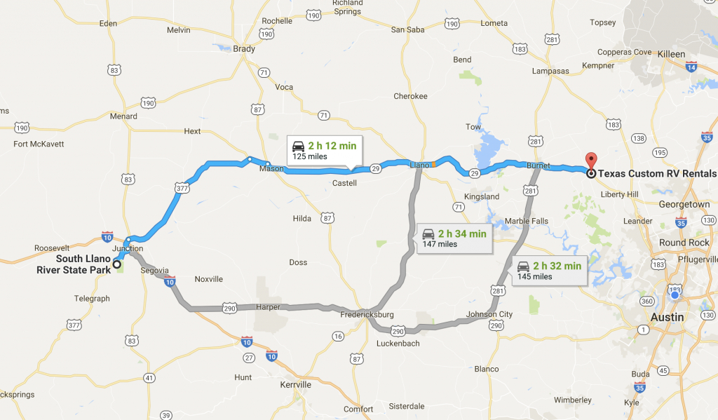 Featured Campground - South Llano River Rv Park &amp;amp; Resort - Texas - Junction Texas Map