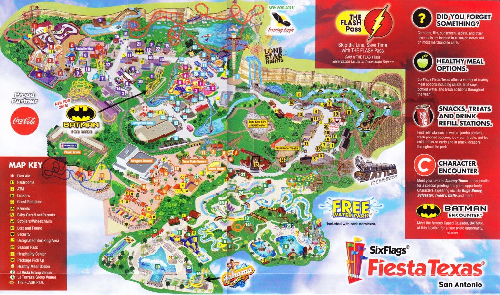 Fiesta Texas Map | Dehazelmuis - Six Flags Fiesta Texas Map 2018
