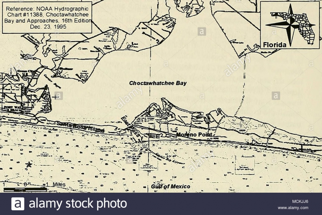 Figure 1. Location Map For The Study Site And The Gulf Of Mexico - Santa Rosa Sound Florida Map