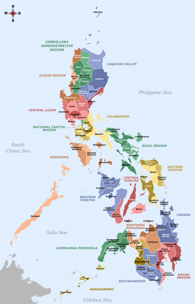 File:labelled Map Of The Philippines - Provinces And Regions - Printable Quezon Province Map