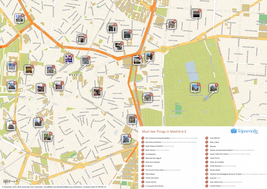 File:madrid Printable Tourist Attractions Map - Wikimedia Commons - Printable Map Of Madrid