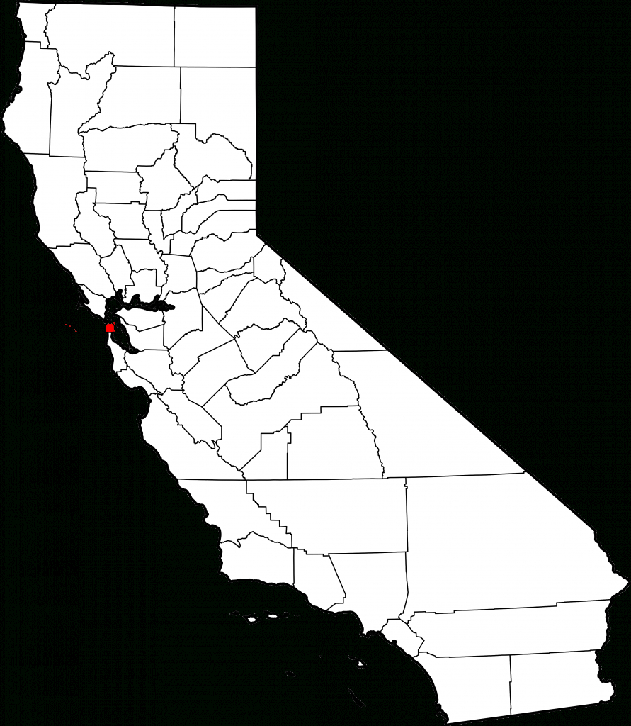 File:map Of California Highlighting San Francisco County.svg - A Map Of San Francisco California