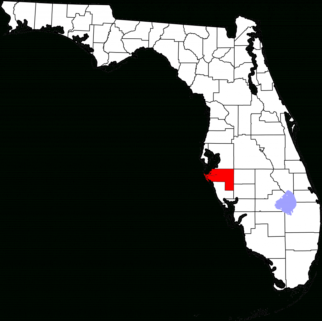 File:map Of Florida Highlighting Manatee County.svg - Wikimedia Commons - Manatee Florida Map