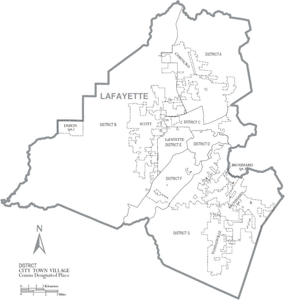 Printable Map Of Lafayette LA