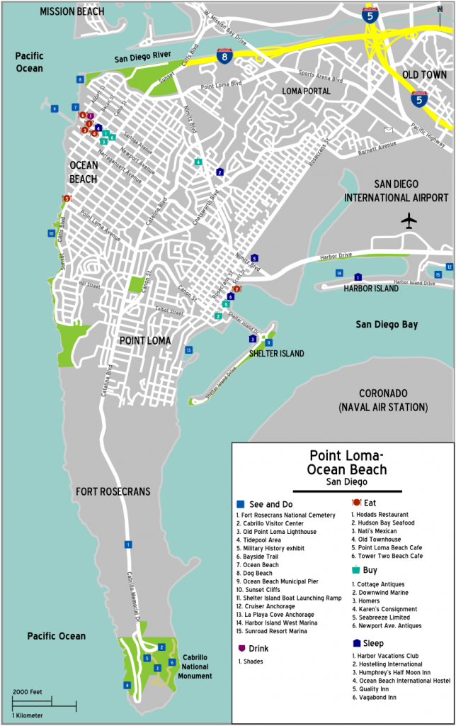 File:pointloma Oceanbeach Map - Wikipedia - Map Of Ocean Beach California