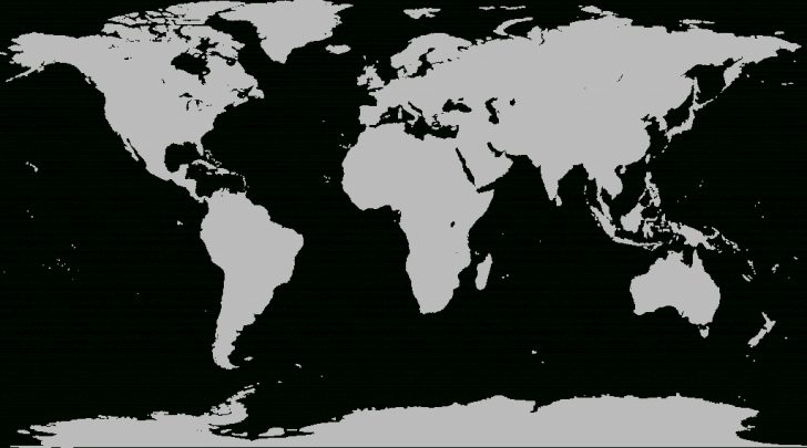 Printable World Map No Labels