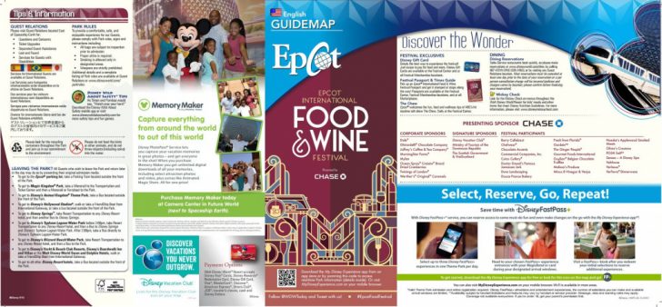 Printable Map Of Epcot 2015