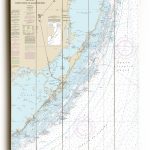 Fl: Fowey Rocks To Alligator Reef, Florida Keys, Fl Nautical Chart Sign   Nautical Maps Florida
