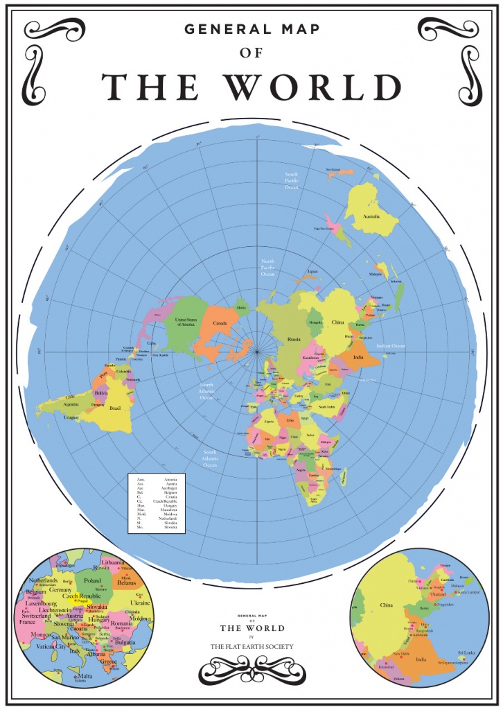 Flat Map Of The World Printable | Download Them And Print - Flat Map Of World Printable