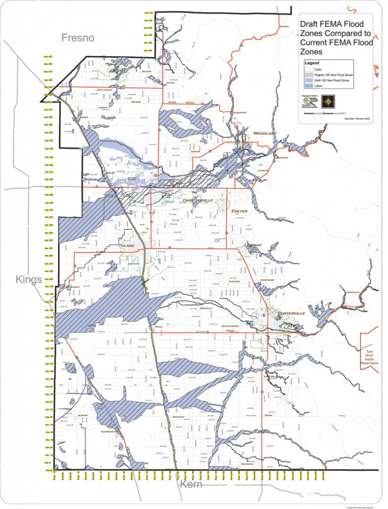 Flood Information Rma Visalia California Map Printable Maps