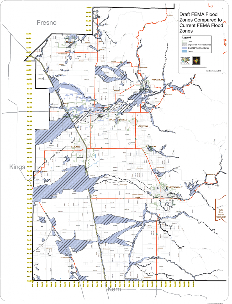 Flood Information - Rma - Visalia California Map