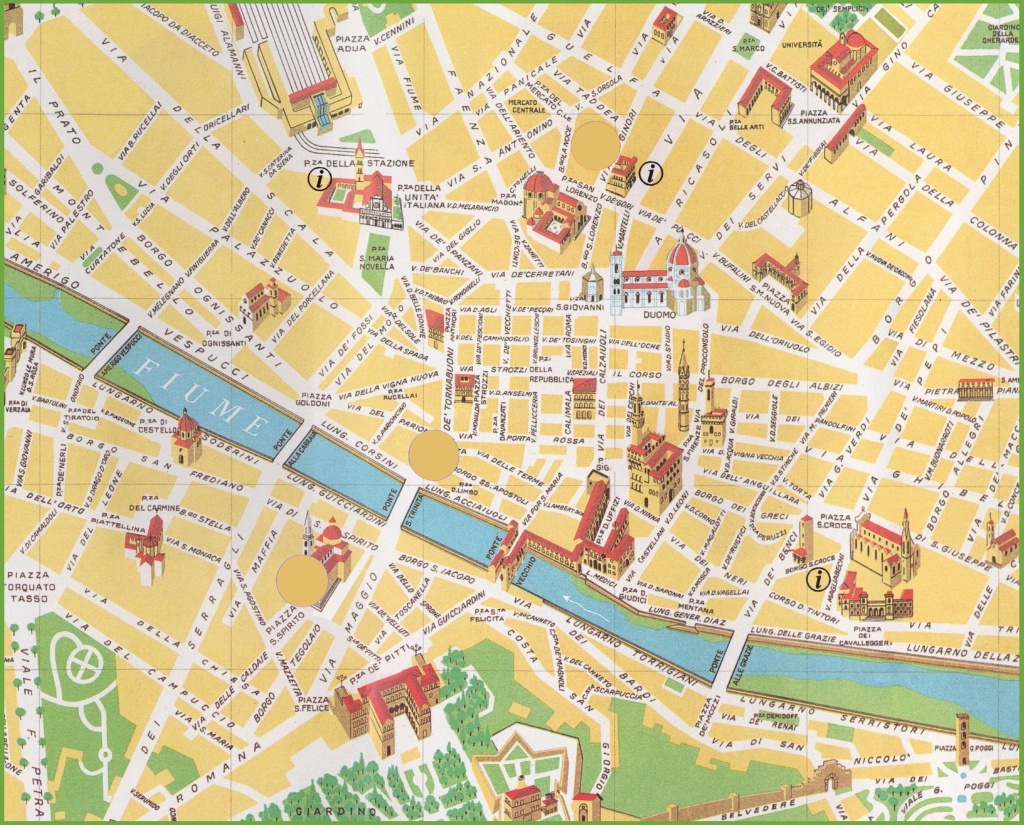 Florence City Centre Map - Florence City Map Printable