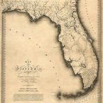 Florida 1823 Historic Decorative Wall Map   16X20 | Ebay   Historic Florida Maps