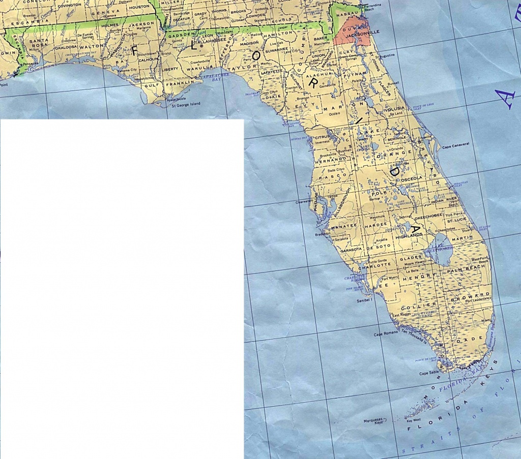 Florida Base Map - Free Printable Map Of Florida