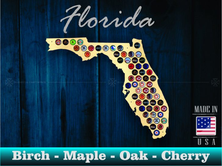 Florida Beer Cap Map