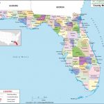 Florida County Map, Florida Counties, Counties In Florida   Map Of Panama City Florida And Surrounding Towns