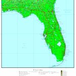 Florida Elevation Map   Santa Rosa Sound Florida Map