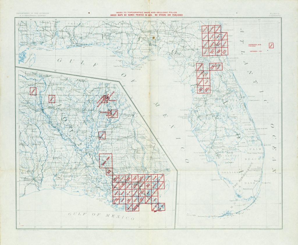 Florida Historical Topographic Maps - Perry-Castañeda Map Collection - Florida Keys Topographic Map