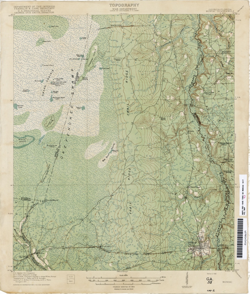 Florida Historical Topographic Maps - Perry-Castañeda Map Collection - Macclenny Florida Map