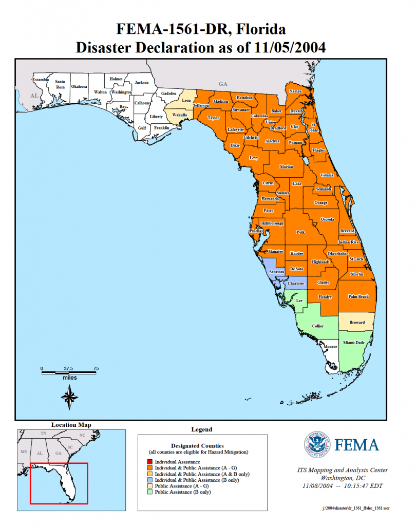 Florida Hurricane Jeanne (Dr-1561) | Fema.gov - Fema Flood Maps Marion County Florida
