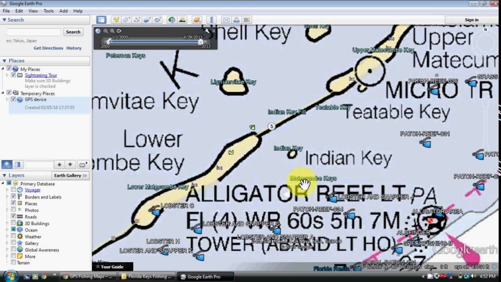 Florida Keys Fishing Map And Fishing Spots - Florida Fishing Map