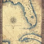 Florida Map Art Print C .1865 11 X 14 Hand Drawn | Etsy   Florida Map Art