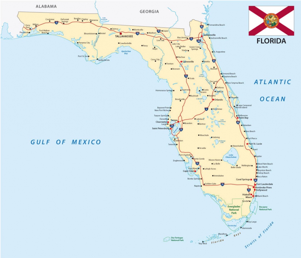 Florida Map - Coral Beach Florida Map