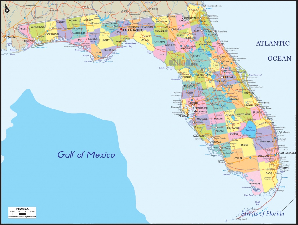 Florida Maps With Cities And Travel Information | Download Free - Where Is Port Charlotte Florida On A Map