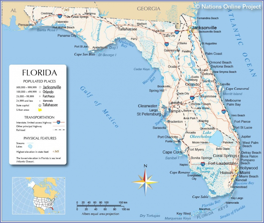 Florida - Miami, Fort Lauderdale, Hollywood, Islamorada, Orlando - Coral Bay Florida Map