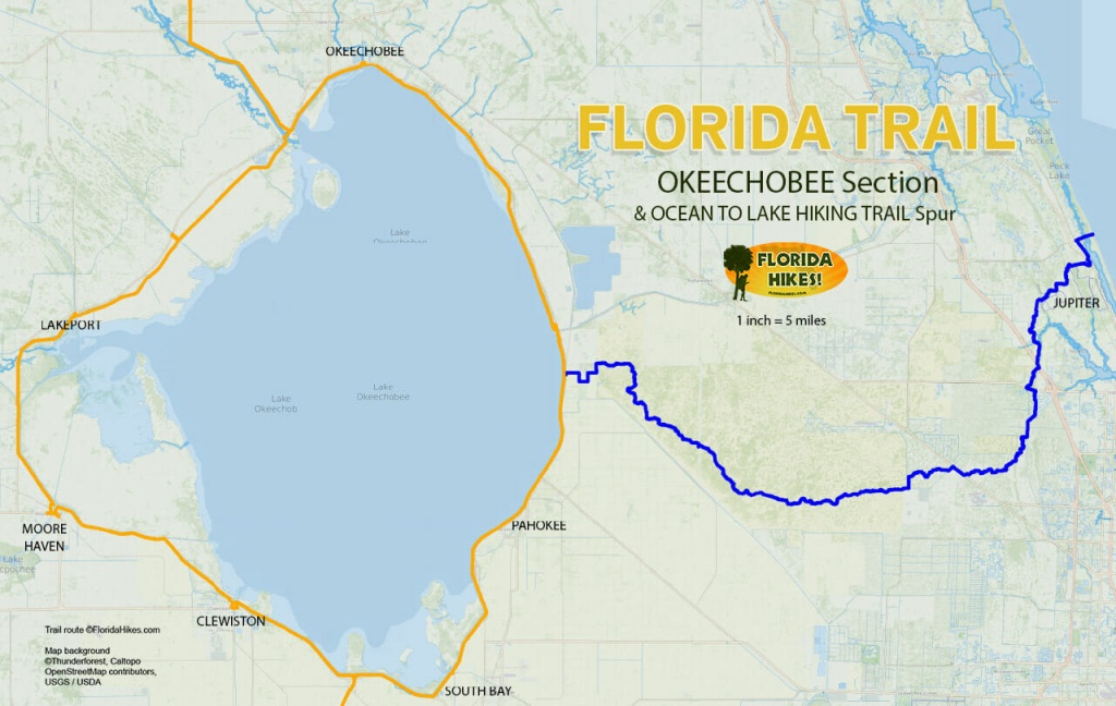Florida Outdoor Recreation Maps | Florida Hikes! - Labelle Florida Map