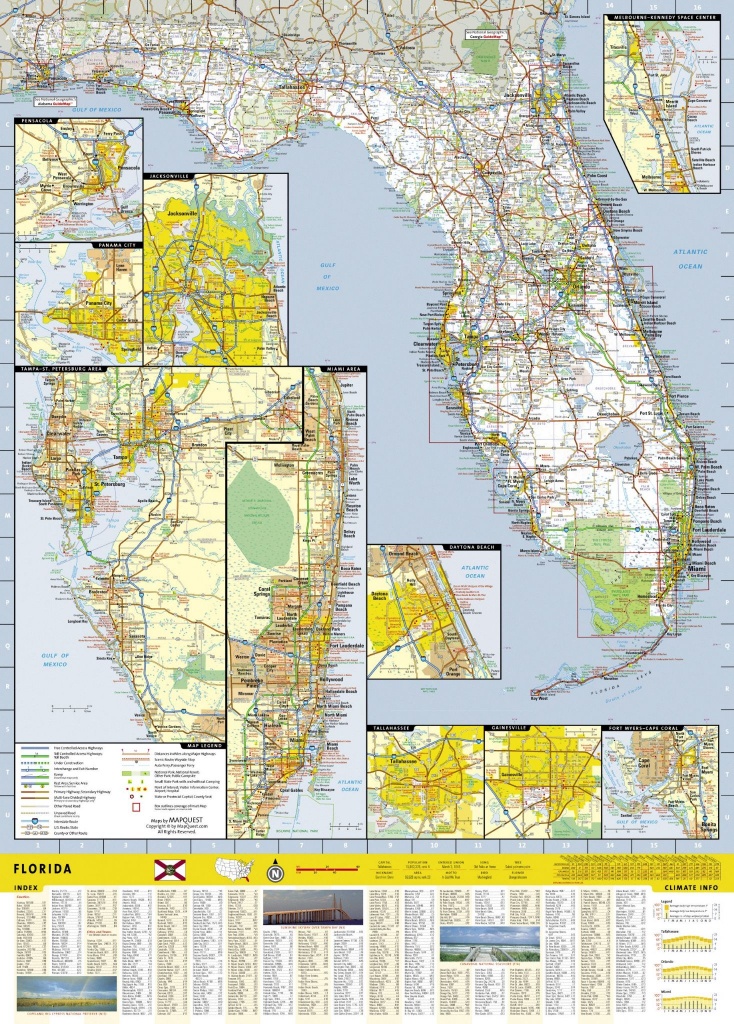 Florida Road Map &amp;amp; Travel Guide Gm16 - Florida Travel Guide Map