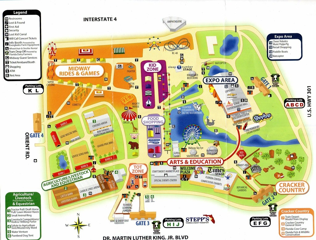 Florida State Fairgrounds Map | Station Map - Florida State Fairgrounds Map