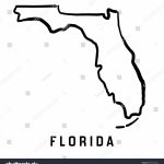 Florida State Map Outline | Woestenhoeve   Florida Map Outline Printable