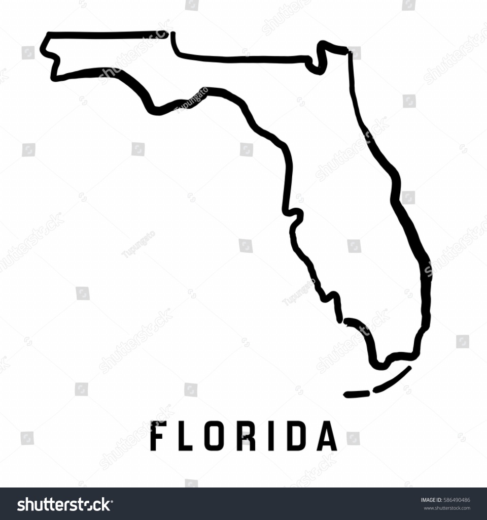 Florida State Map Outline | Woestenhoeve - Florida Map Outline Printable