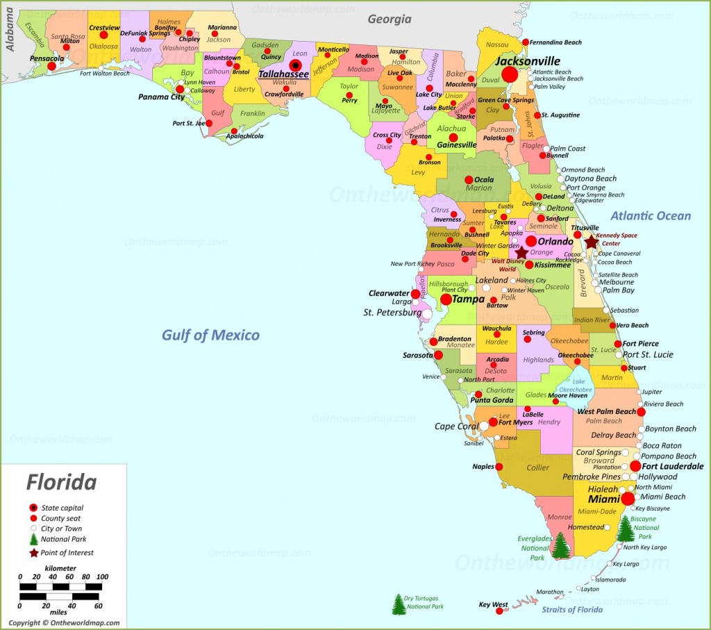 Florida State Maps | Usa | Maps Of Florida (Fl) - Map Of East Coast Of Florida Cities